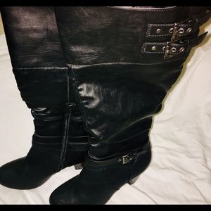 Rampage (EDSEL) Black Heeled Boots